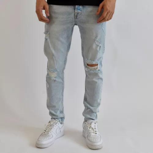 Mirror Carrot Szaggatott férfi farmernadrág