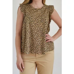 mirror - pöttyös női felső