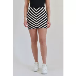 mirror - csíkos női szoknya