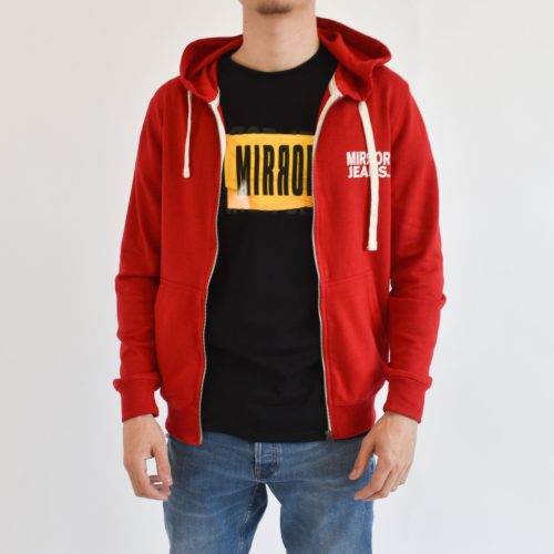 Mirror 0001 férfi kapucnis cipzáras felső