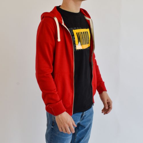 Mirror 0001 férfi kapucnis cipzáras felső