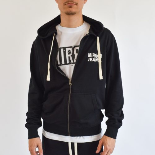 Mirror 0001 férfi kapucnis cipzáras felső