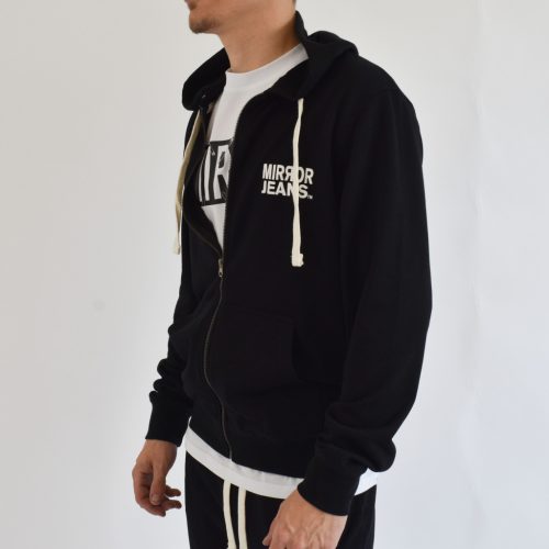 Mirror 0001 férfi kapucnis cipzáras felső