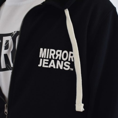 Mirror 0001 férfi kapucnis cipzáras felső