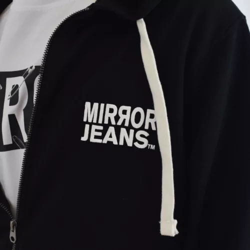Mirror 0001 férfi kapucnis cipzáras felső