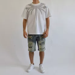 Mirror 5534B férfi farmer rövid nadrág