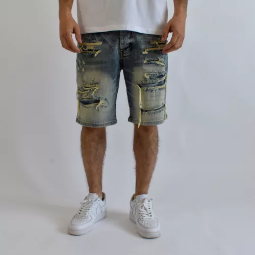 Mirror 5534B férfi farmer rövid nadrág