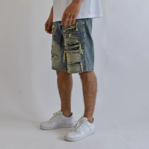 Mirror 5534B férfi farmer rövid nadrág