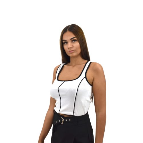 Mirror Cropp Fekete Dekor női atléta 