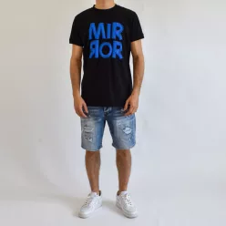 Mirror 8457B férfi farmer rövidnadrág