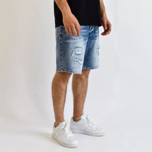 Mirror 8457B férfi farmer rövidnadrág