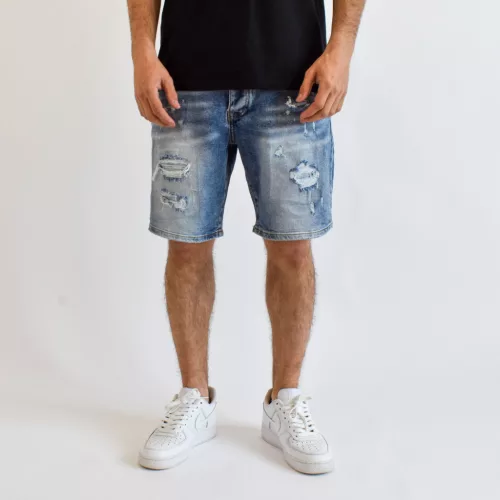 Mirror 8457B férfi farmer rövidnadrág